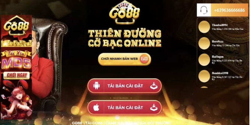 Tải game Go88 về trải nghiệm nhận thưởng lớn 