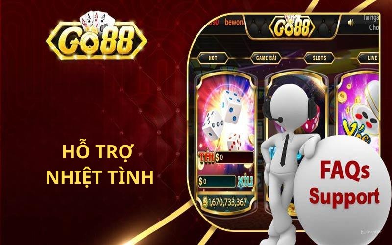 Go88 hỗ trợ người chơi chu đáo, nhiệt tình